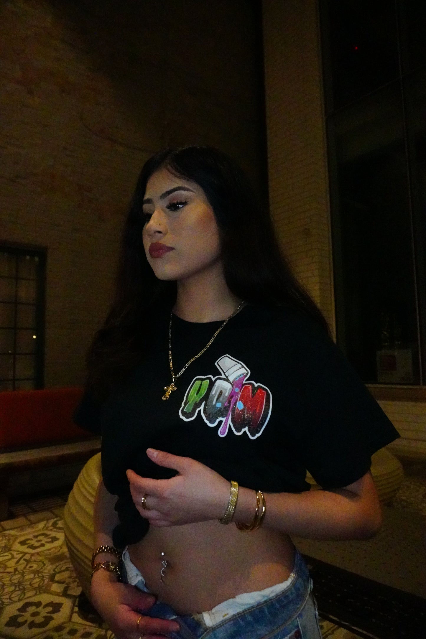 YDM Black Short Sleeve T-Shirt