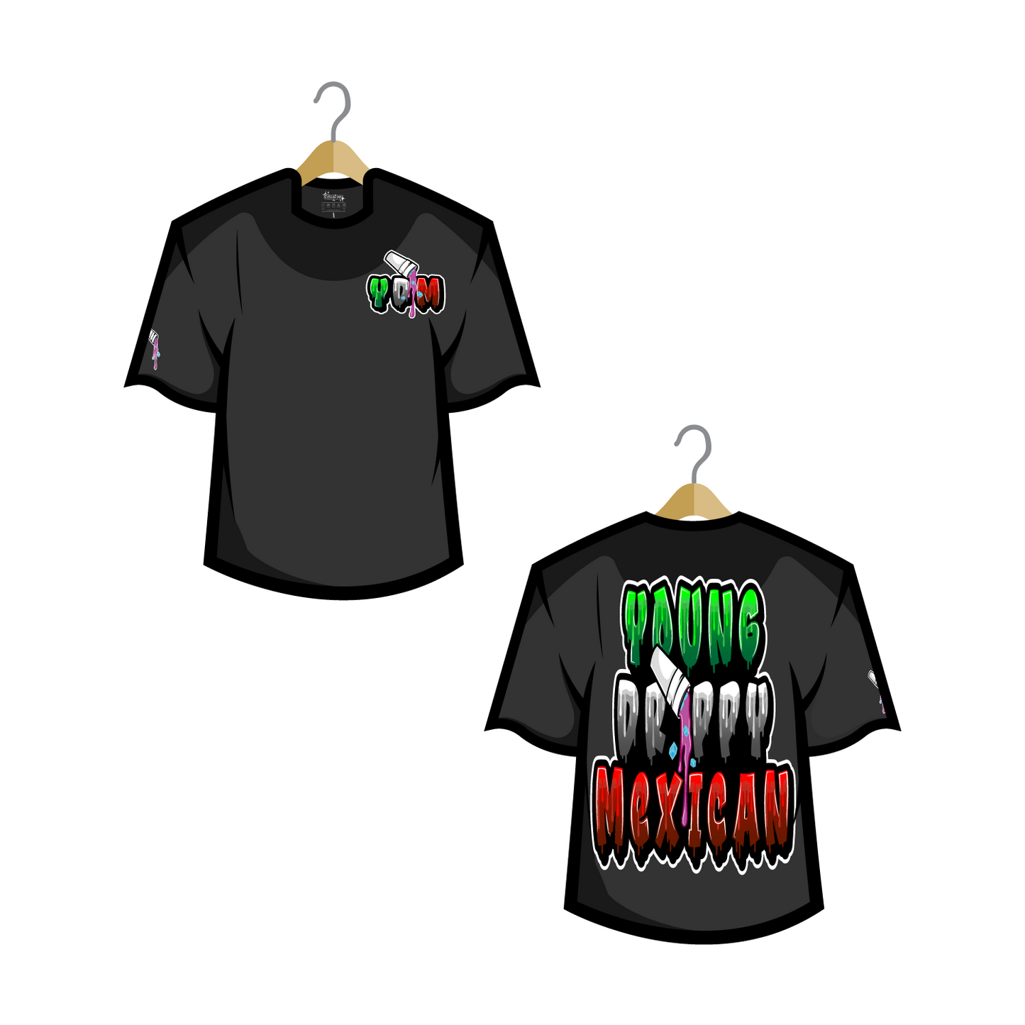 YDM Black Short Sleeve T-Shirt